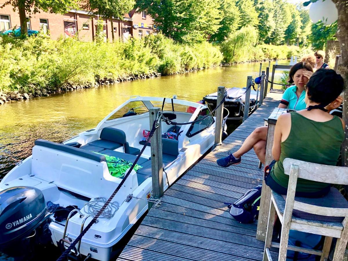 Gastehaus Kajute Direkt Am Wasser Friedrichstadt Buitenkant foto